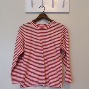 AYR French Fry Red and White Striped Long Sleeve T Shirt